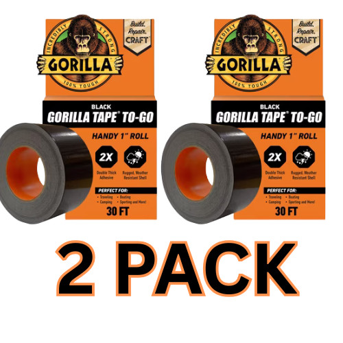 Gorilla black duct - black,